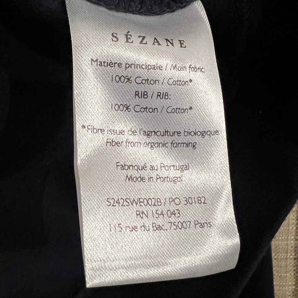 Sézane La Chamade Sweatshirt Navy - Picture 5 of 6